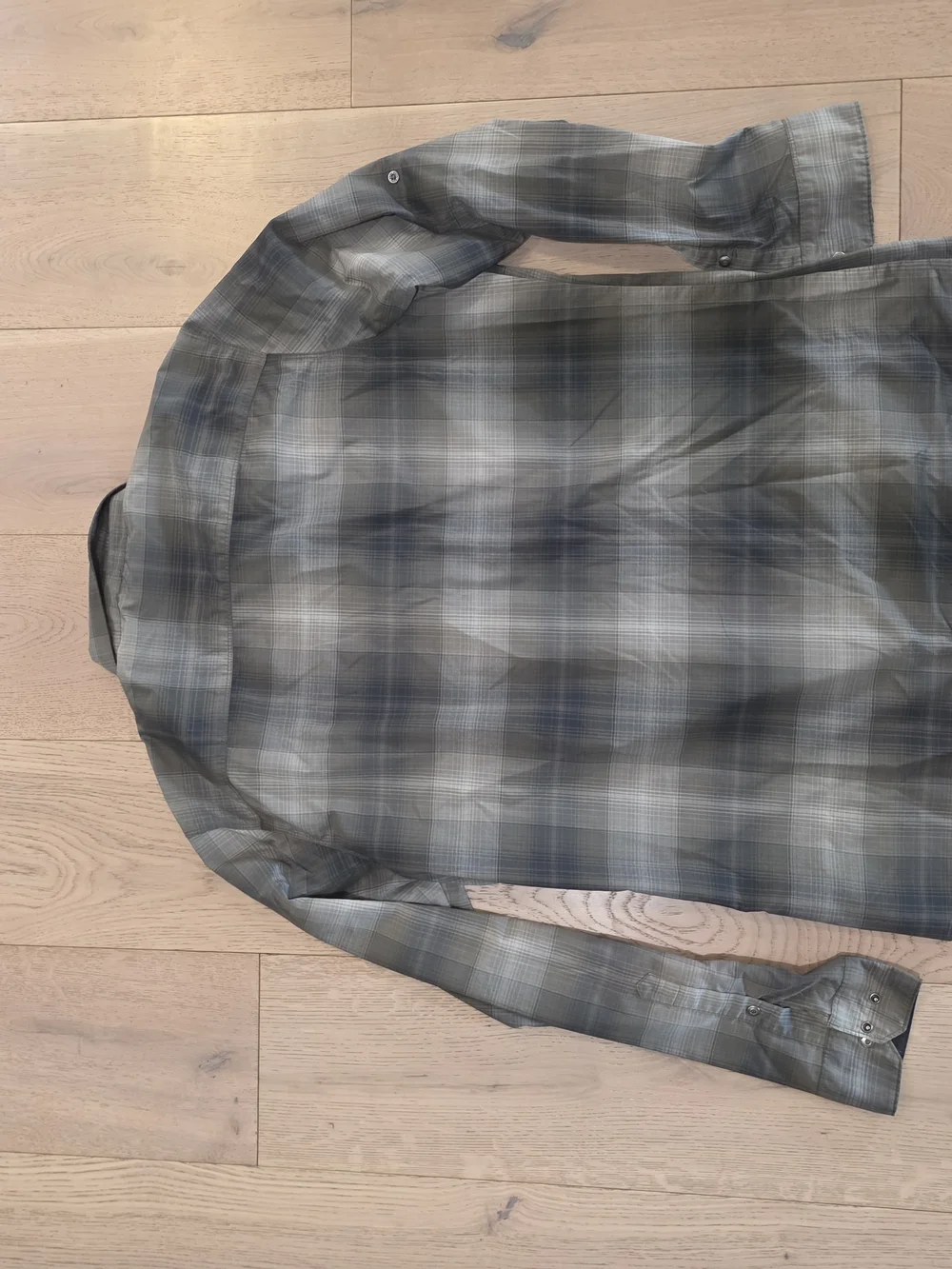 Kuhl Men's Olive and Gray Plaid Button-Down Shirt